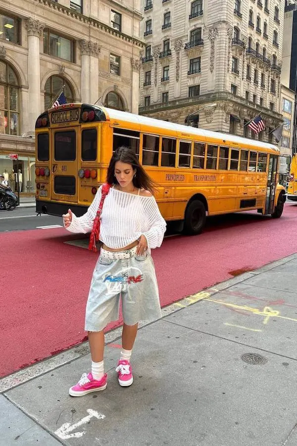 jorts outfit ideas women