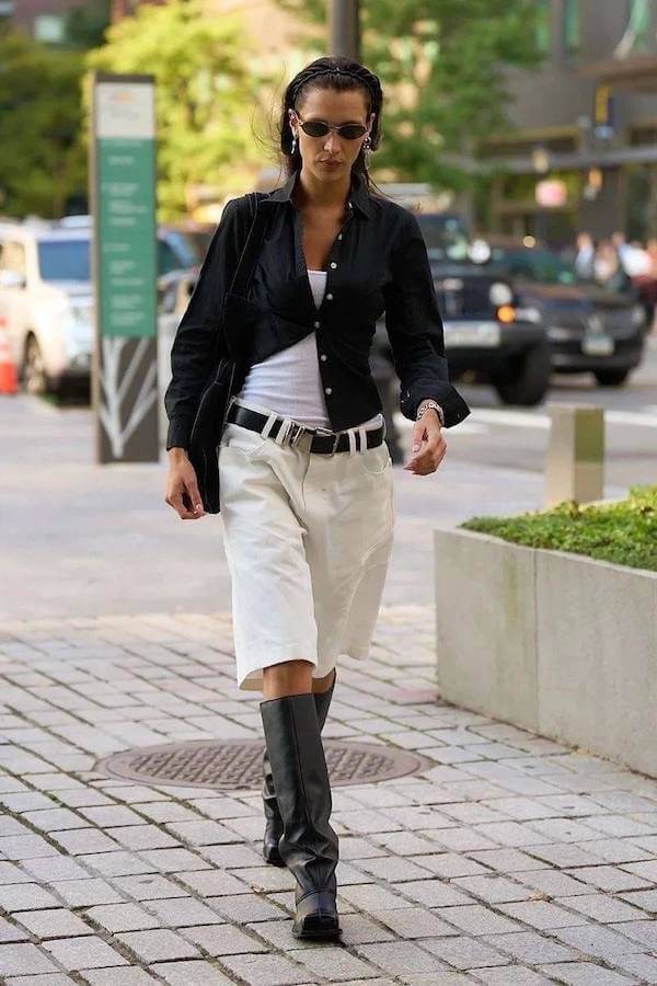 jorts outfit ideas women