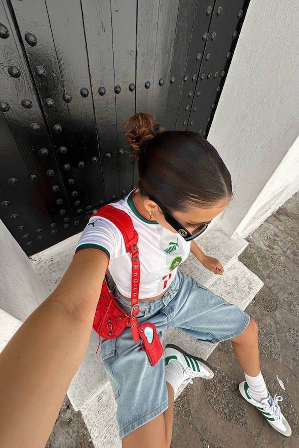 jorts outfit ideas women