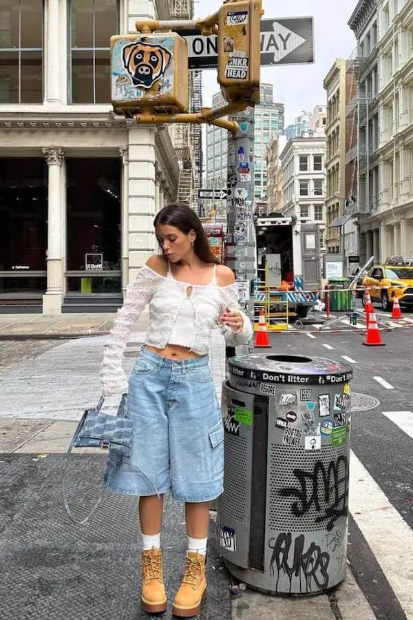 jorts outfit ideas women
