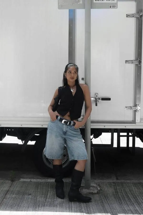 jorts outfit ideas women