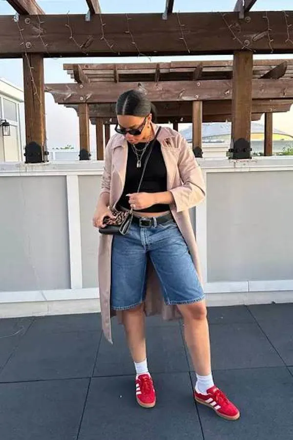 jorts outfit ideas women
