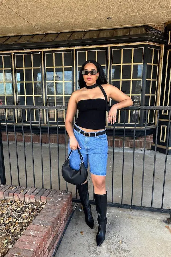 jorts outfit ideas women