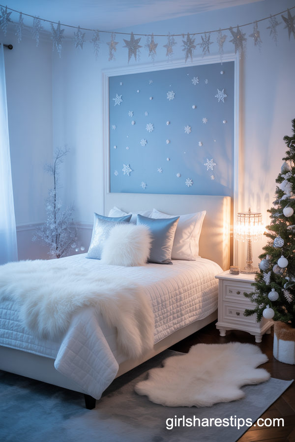 Winter Wonderland Kids Bedroom In Soft Blues And Silvers