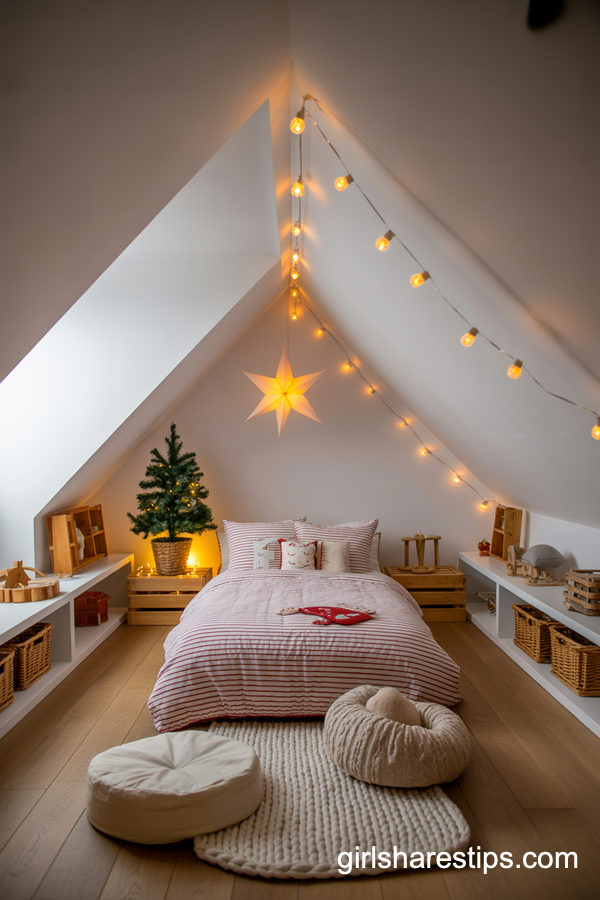 Attic Christmas Kids Bedroom Under The Eaves