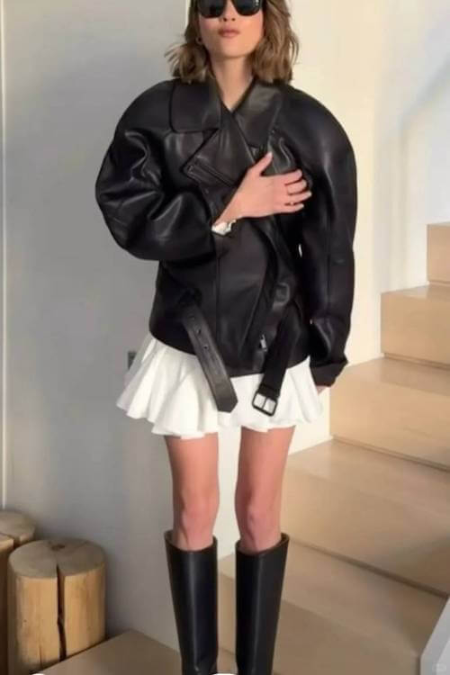 knee high boots outfit woman