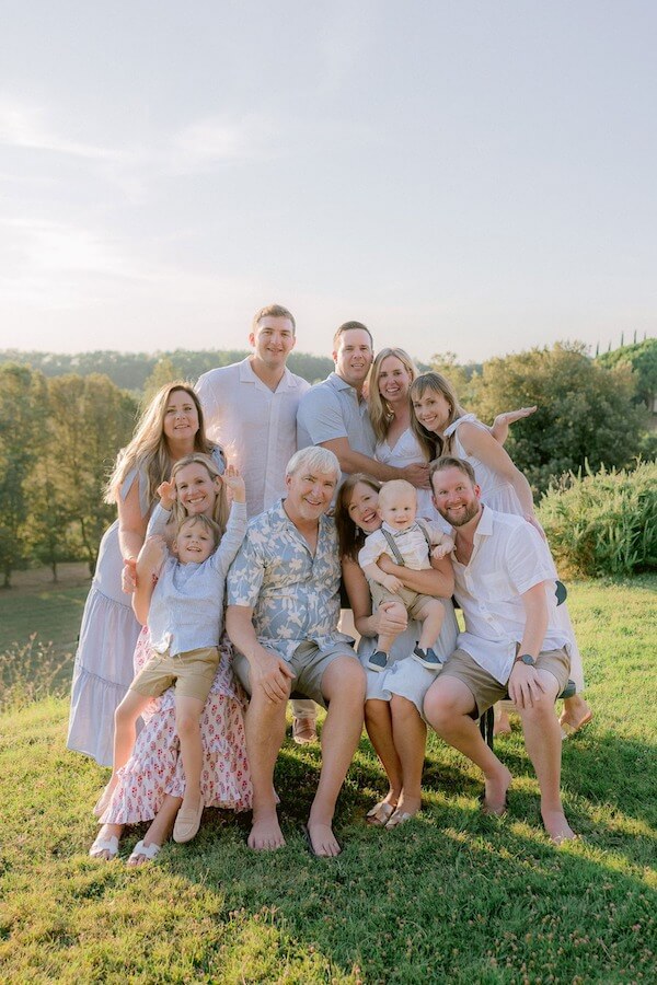 Light and Airy Blue and White Family Outfits