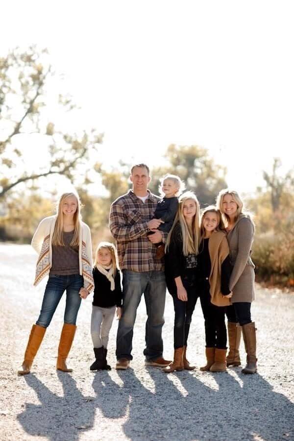 Rustic Fall Family Outfits with Boots