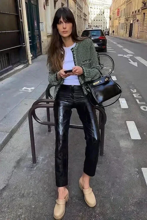 leather pants outfits