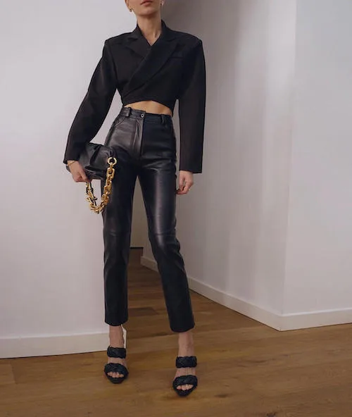 leather pants outfits