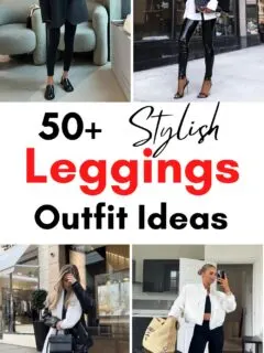 leggings outfit ideas collage