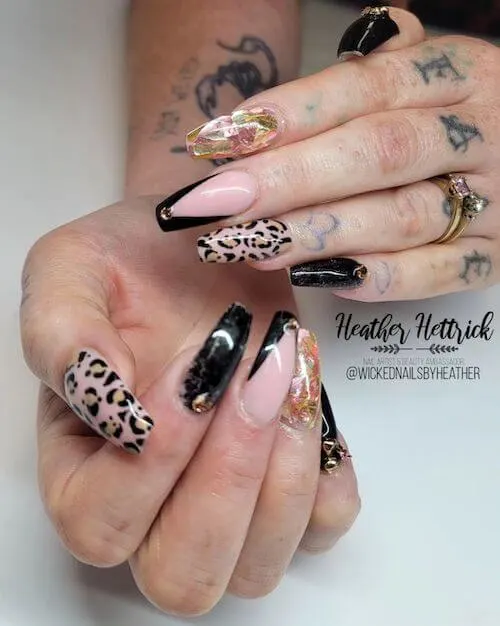 leopard nail designs