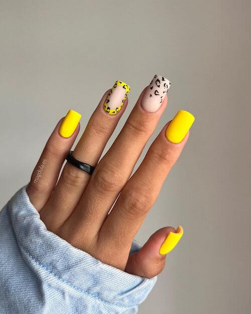 leopard nail designs