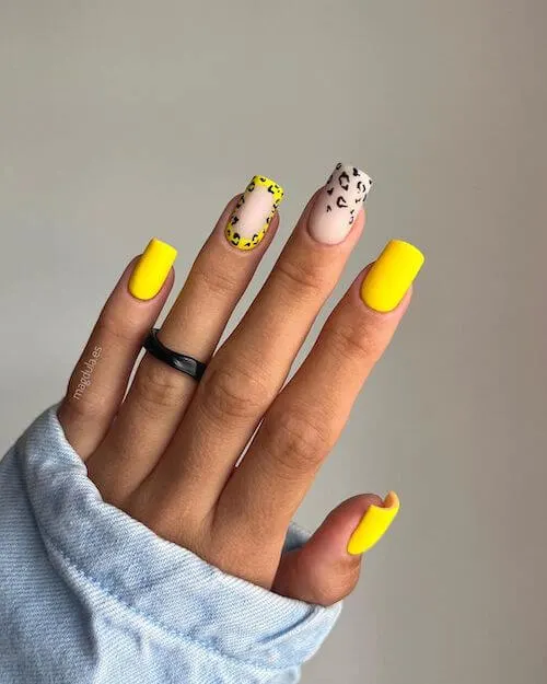 leopard nail designs