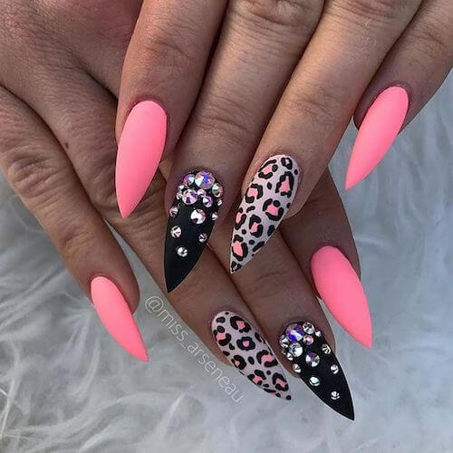 leopard nail designs