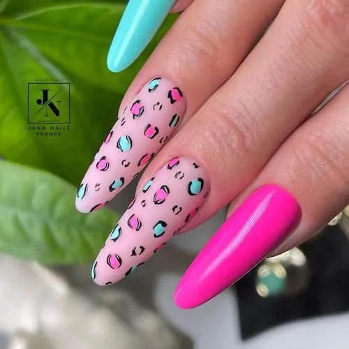 leopard nail designs