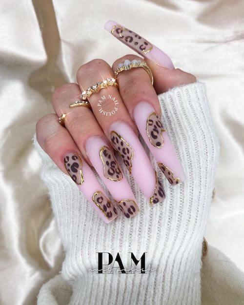 leopard nail designs