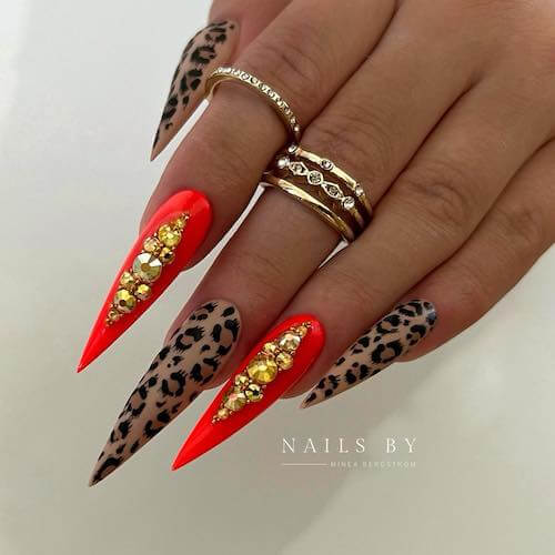 leopard nail designs