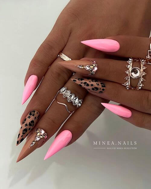 leopard nail designs