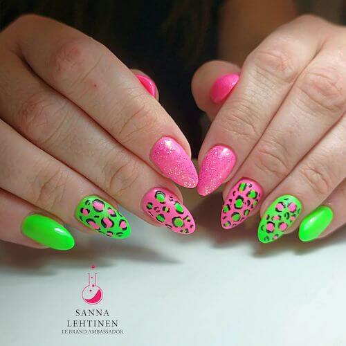 leopard nail designs