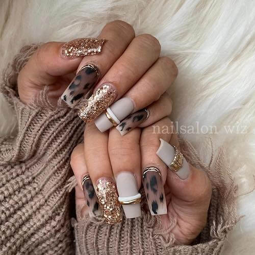 leopard nail designs