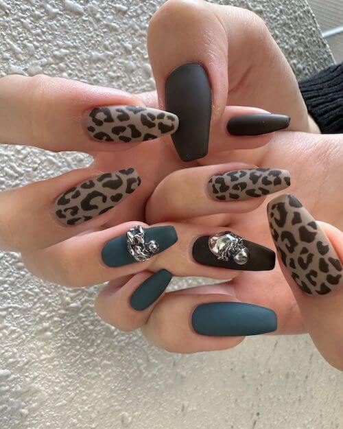 leopard nail designs