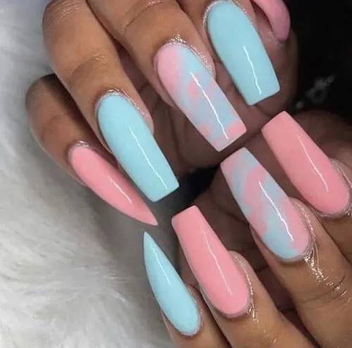 light blue nail designs baby blue nail designs