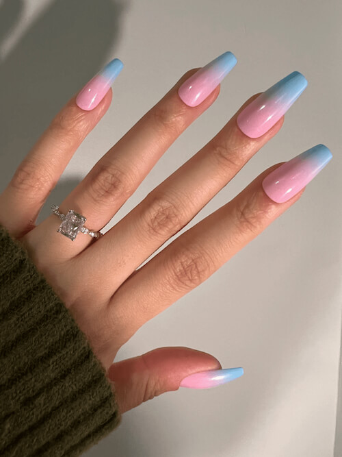 light blue nail designs baby blue nail designs