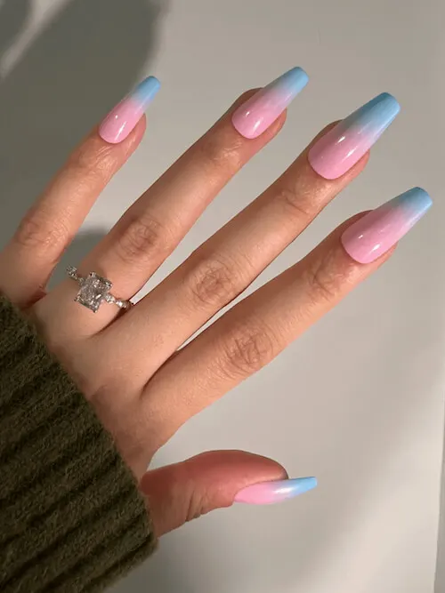 light blue nail designs baby blue nail designs