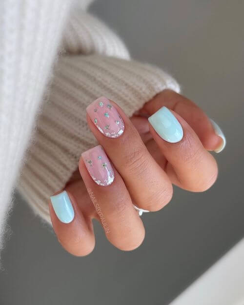 light blue nail designs baby blue nail designs