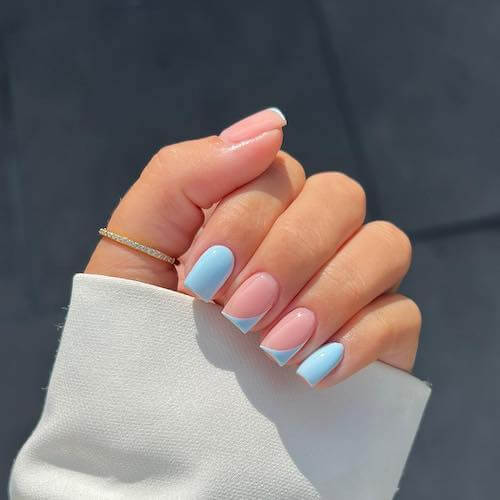 light blue nail designs baby blue nail designs