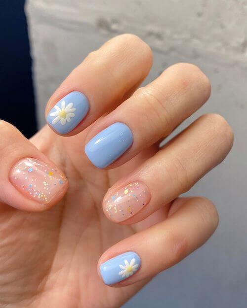 light blue nail designs baby blue nail designs