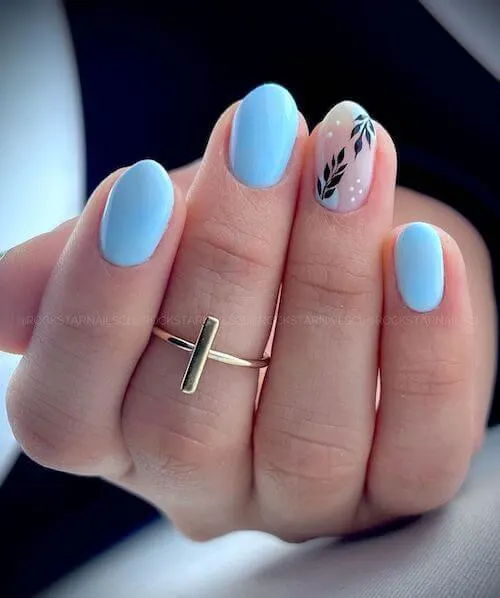 light blue nail designs baby blue nail designs