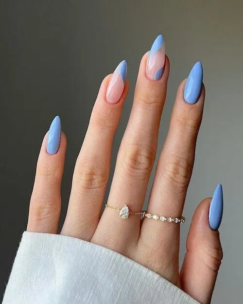 light blue nail designs baby blue nail designs