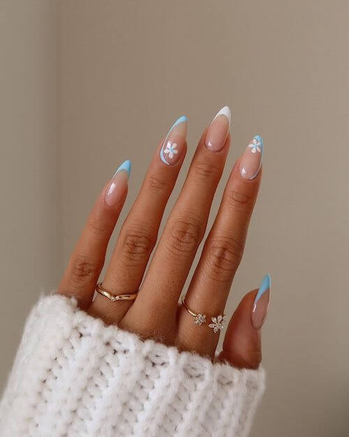 light blue nail designs baby blue nail designs