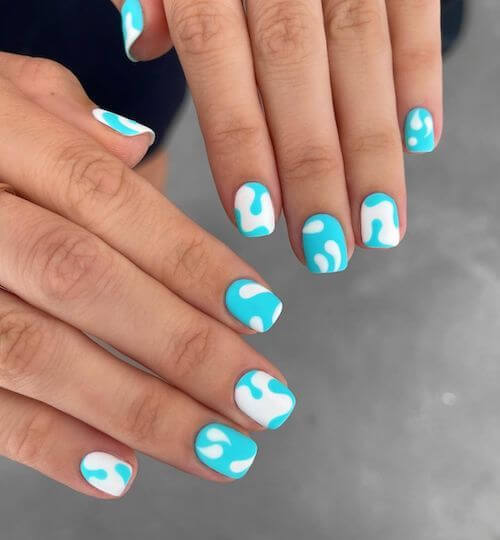 light blue nail designs baby blue nail designs