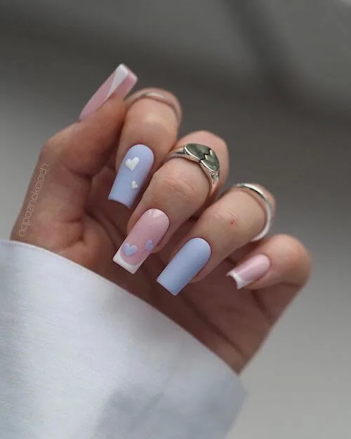 light blue nail designs baby blue nail designs