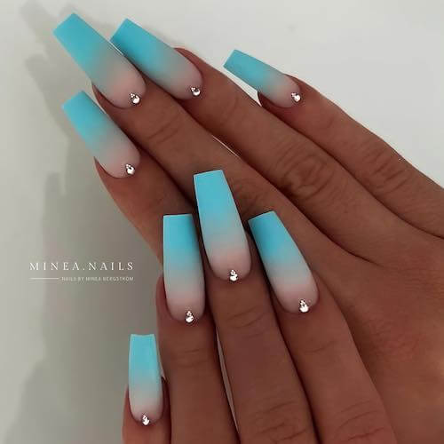 light blue nail designs baby blue nail designs