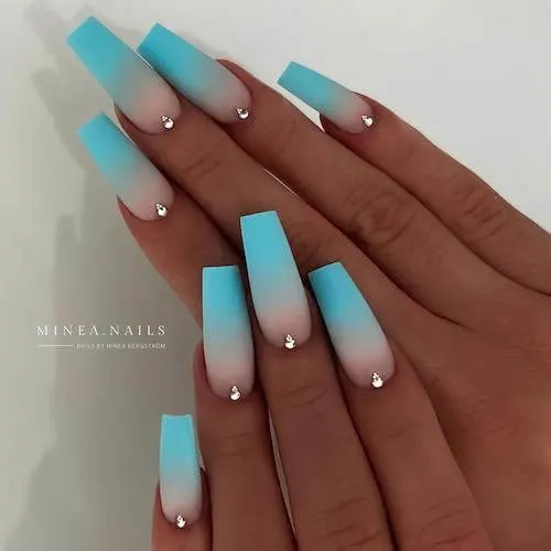 light blue nail designs baby blue nail designs