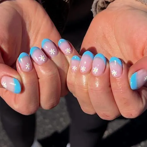 light blue nail designs baby blue nail designs