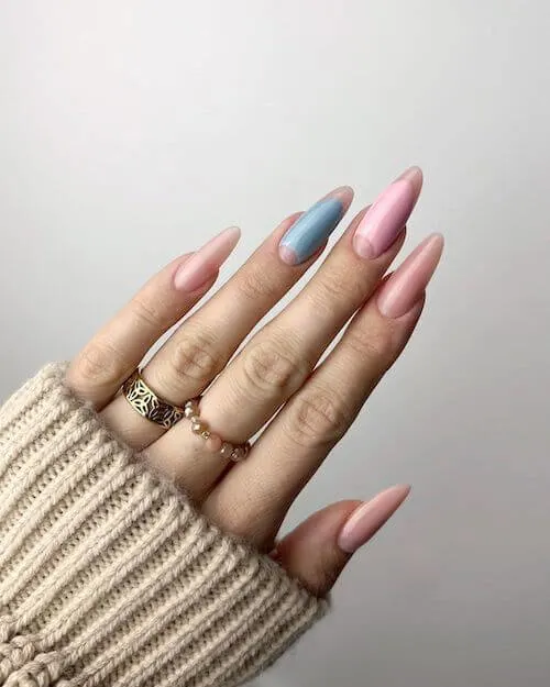 light blue nail designs baby blue nail designs