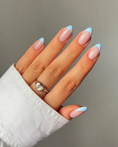 light blue nail designs baby blue nail designs