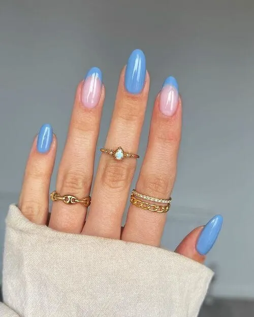 light blue nail designs baby blue nail designs