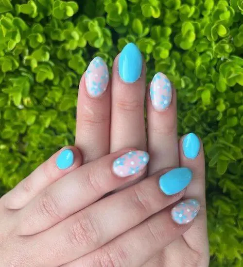 light blue nail designs baby blue nail designs