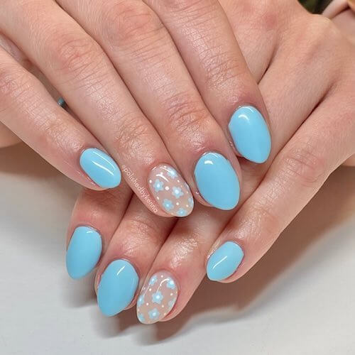 light blue nail designs baby blue nail designs