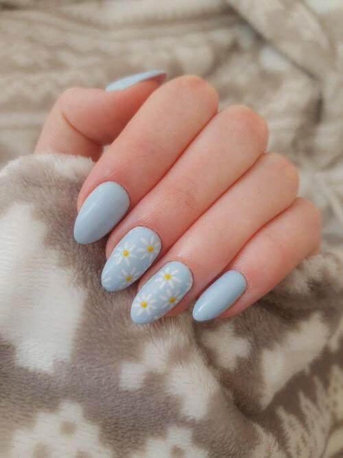 light blue nail designs baby blue nail designs