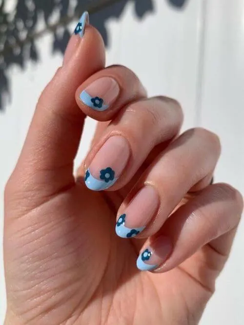 light blue nail designs baby blue nail designs