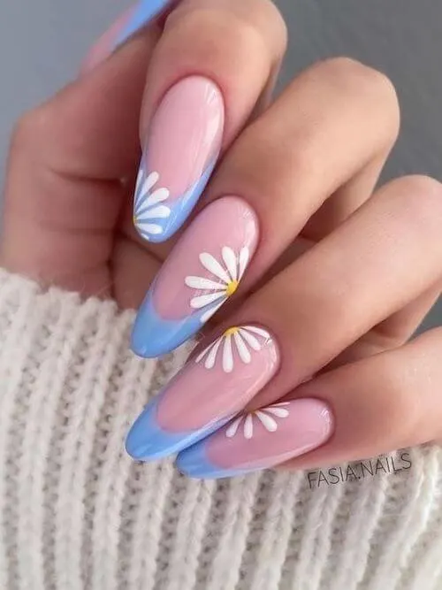 light blue nail designs baby blue nail designs