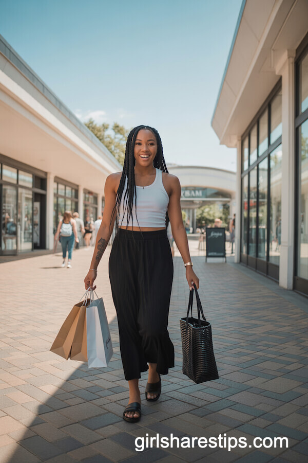 Athleisure Tank with Jersey Maxi Shopping Style