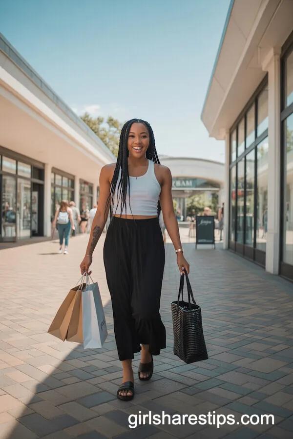 Athleisure Tank with Jersey Maxi Shopping Style
